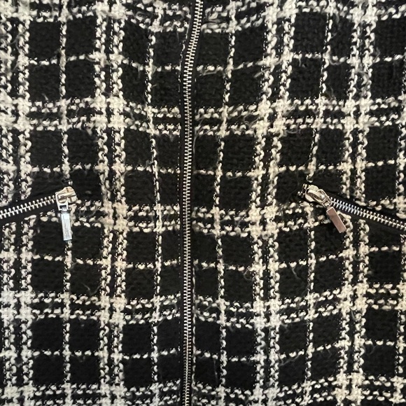 Carolina Belle Montreal Women's Black Plaid Long Blazer | Size XS - Picture 7 of 9